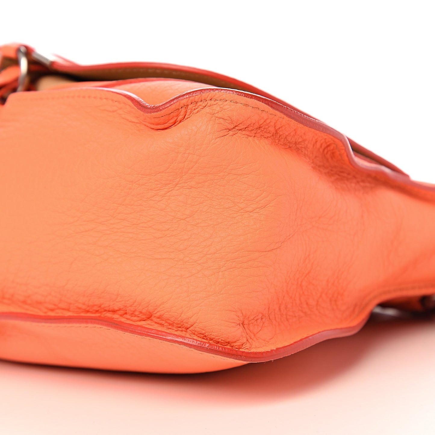 Calfskin Medium Marcie Satchel Orange Fizz
