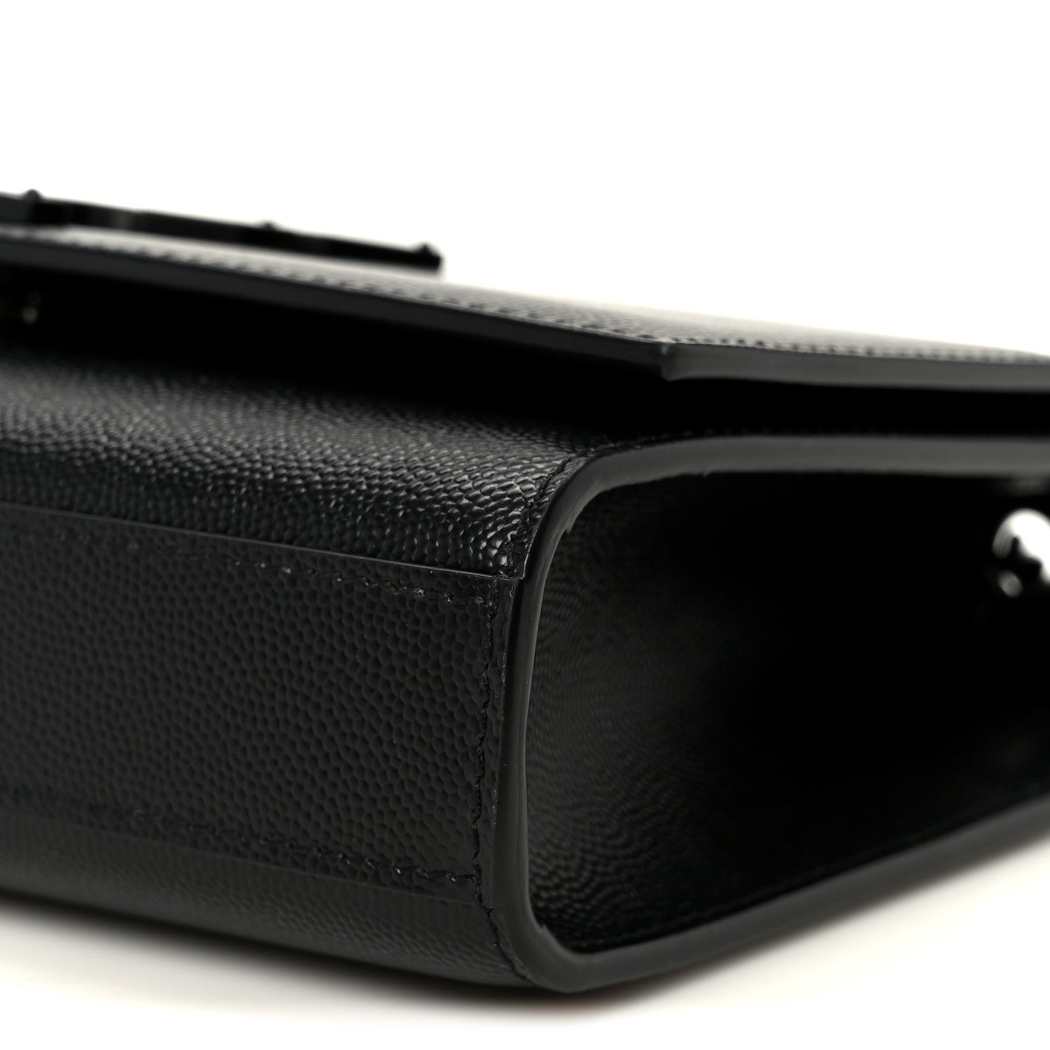 Saint Laurent Grain De Poudre Small Classic Monogram Monochrome Kate Satchel Black 10 of 10