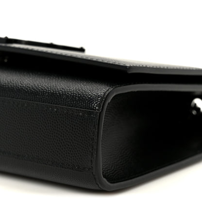 Saint Laurent Grain De Poudre Small Classic Monogram Monochrome Kate Satchel Black 10 of 10