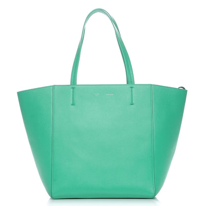 Celine Grained Calfskin Small Horizontal Cabas Phantom Mint 1 of 8