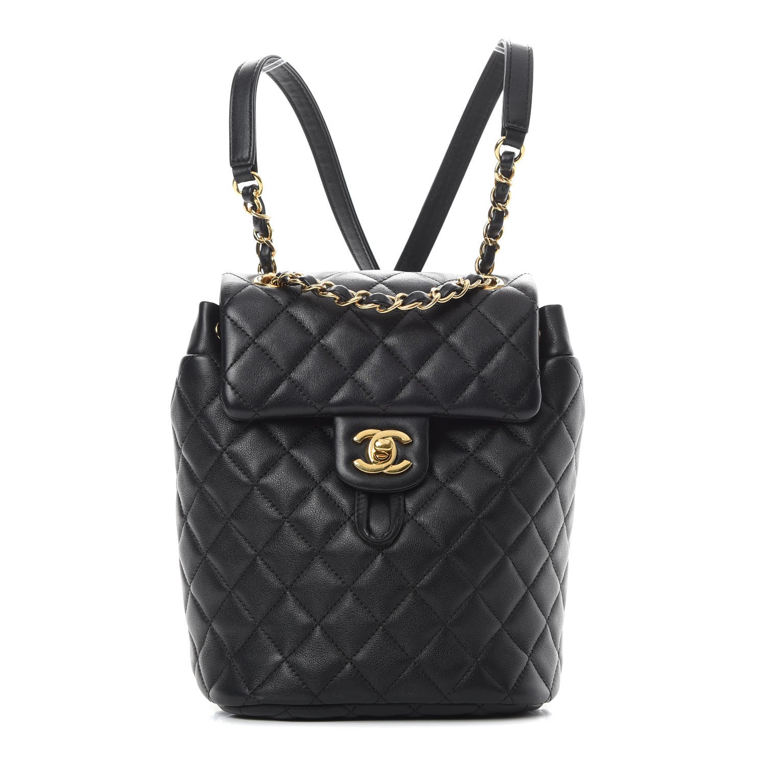 Chanel Calfskin Quilted Mini Urban Spirit Backpack Black 1 of 12
