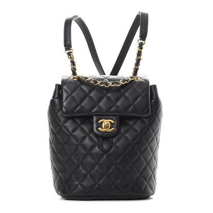 Chanel Calfskin Quilted Mini Urban Spirit Backpack Black 1 of 12