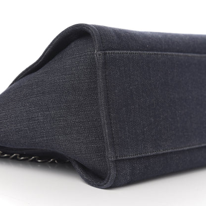 Chanel Denim Medium Deauville Tote Dark Blue 9 of 11