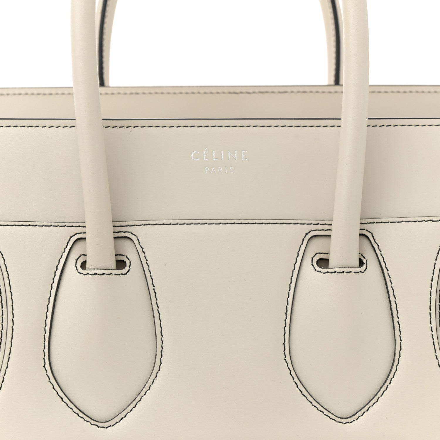 Celine Satin Calfskin Micro Debossed Luggage White 8 of 15