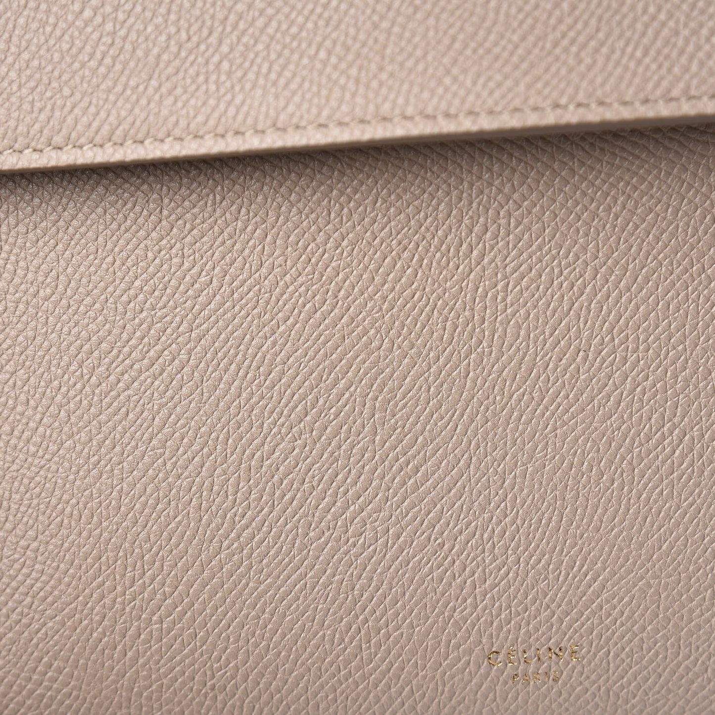 Grained Calfskin Mini Belt Bag Light Taupe