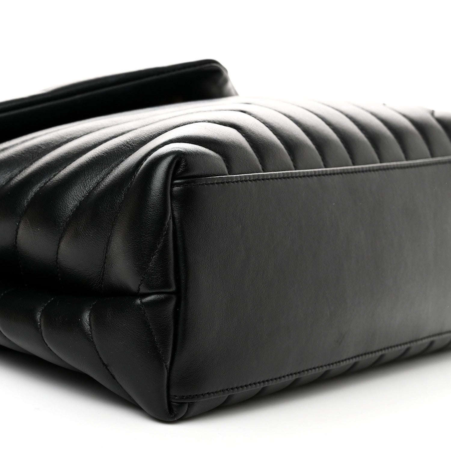 Saint Laurent Calfskin Y Quilted Monogram Medium Loulou Chain Satchel Black 9 of 12