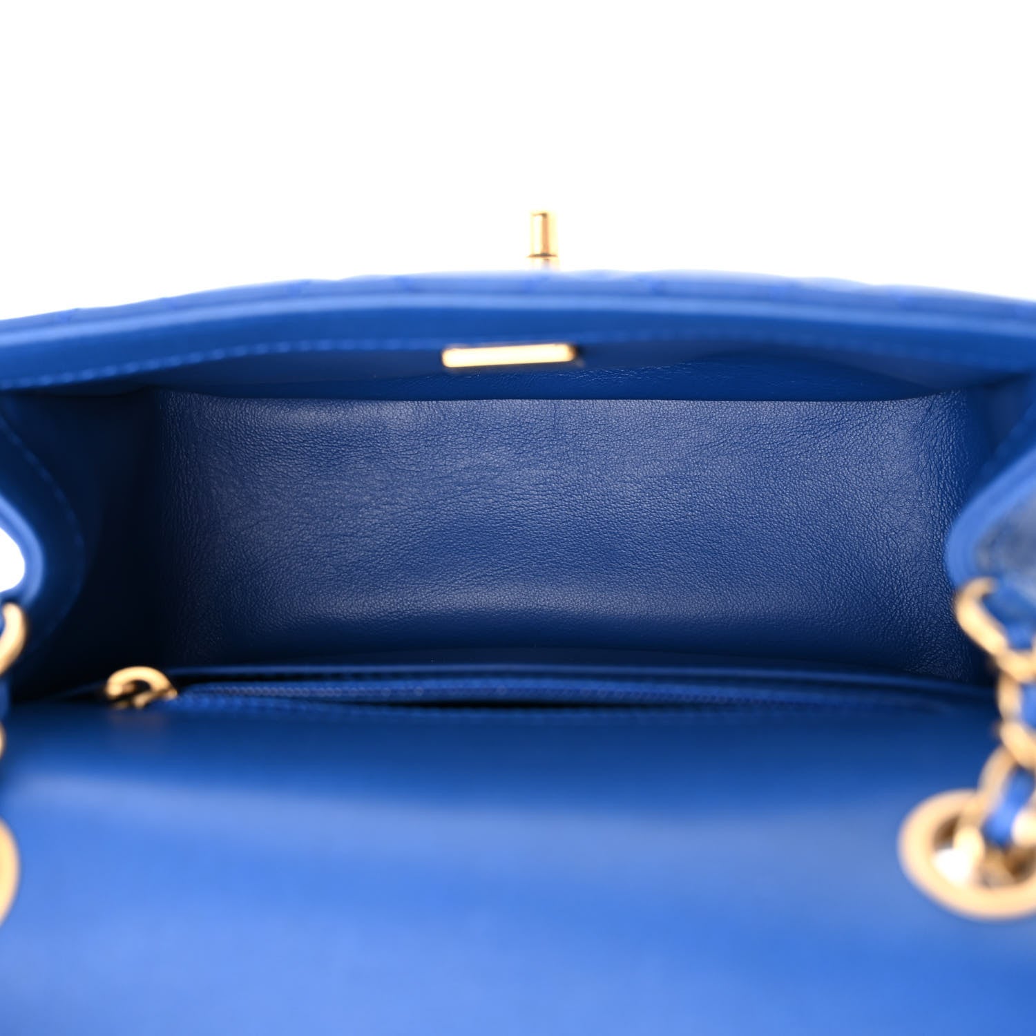 Chanel Lambskin Quilted Mini Pearl Crush Flap Blue 5 of 11