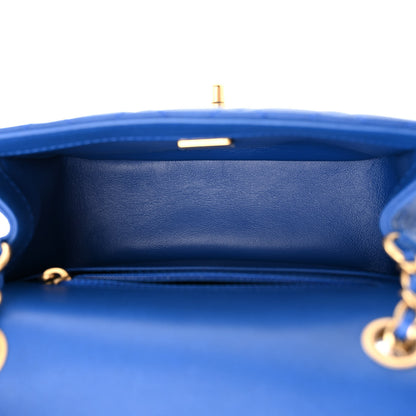 Chanel Lambskin Quilted Mini Pearl Crush Flap Blue 5 of 11