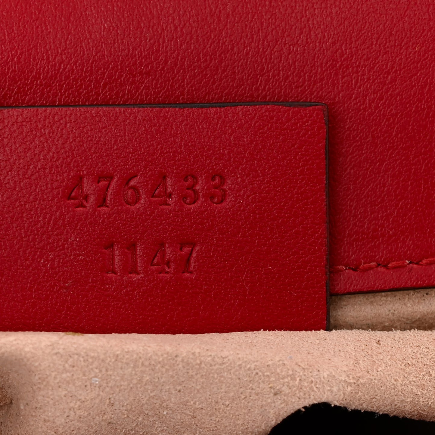 Calfskin Matelasse Super Mini GG Marmont Shoulder Bag Hibiscus Red
