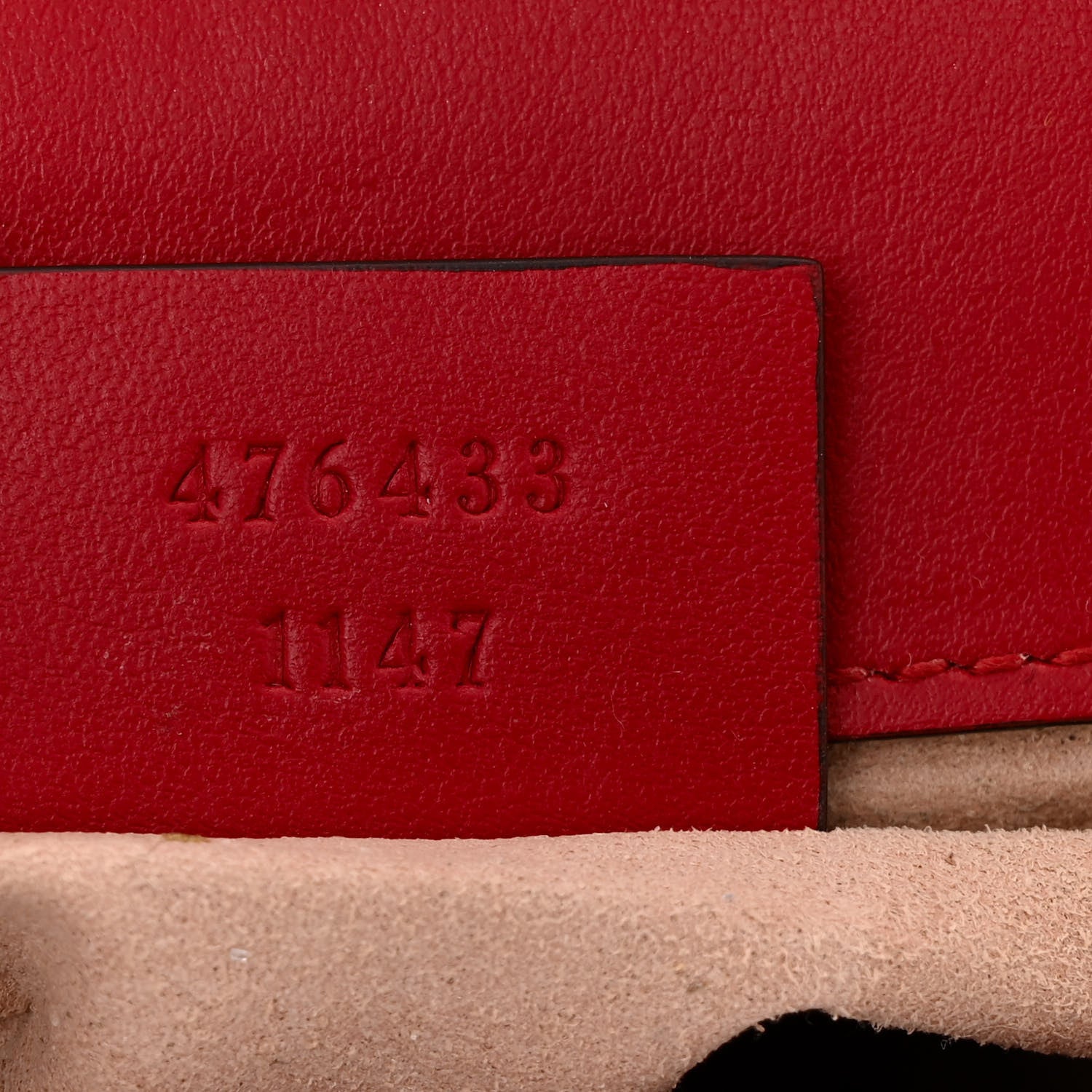 Gucci Calfskin Matelasse Super Mini GG Marmont Shoulder Bag Hibiscus Red 7 of 10