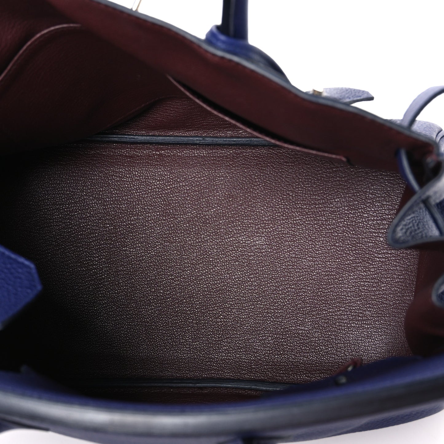 Togo Swift Officier Birkin 30 Bleu Encre Rouge H