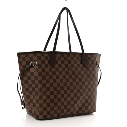 Louis Vuitton Damier Ebene Neo Neverfull MM Rose Ballerine 3 of 11
