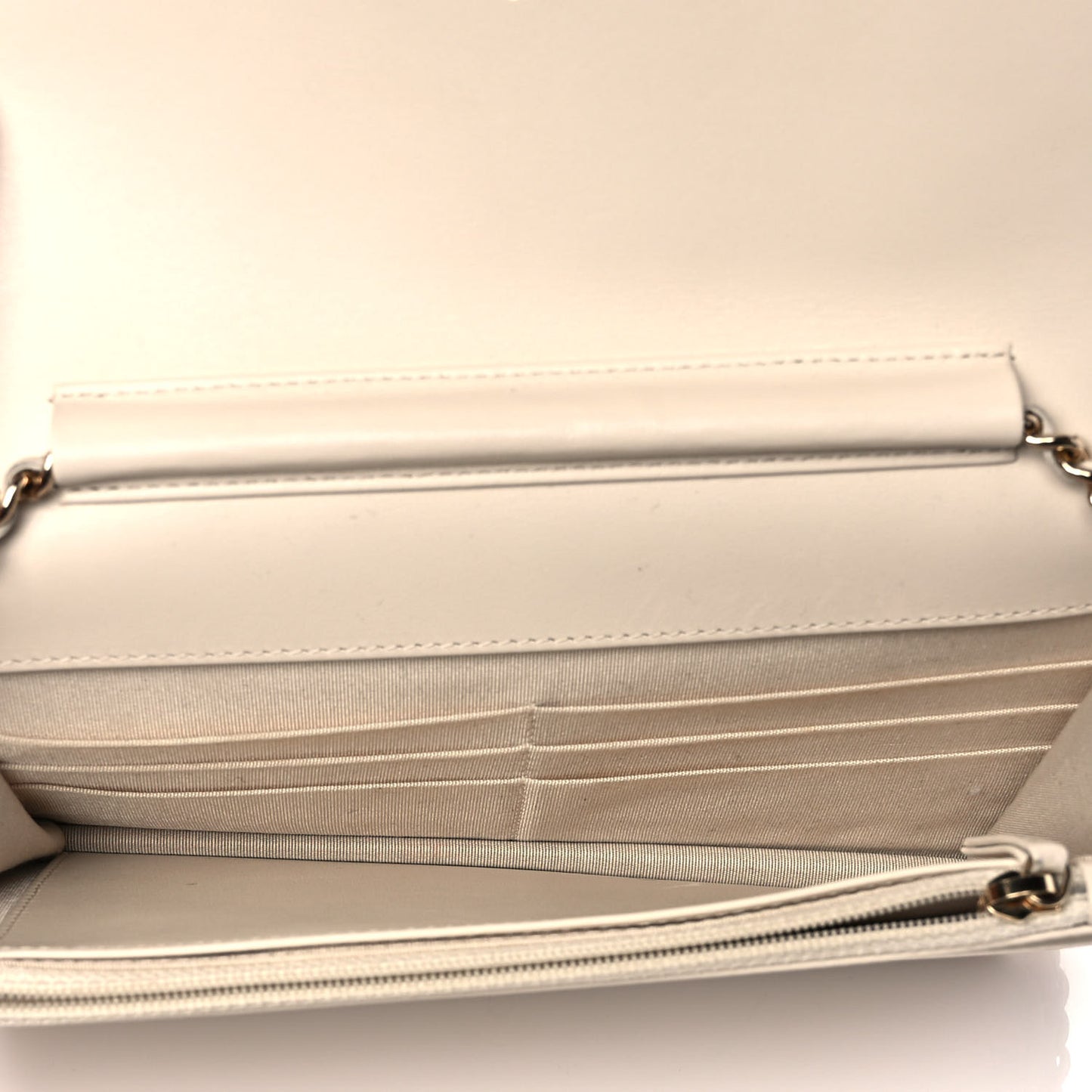 Caviar Quilted Vintage Mademoiselle Wallet On Chain WOC Beige