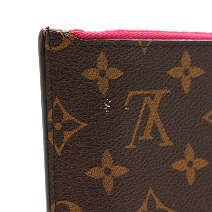 Louis Vuitton Monogram Neverfull MM GM Pochette Fuchsia 7 of 8