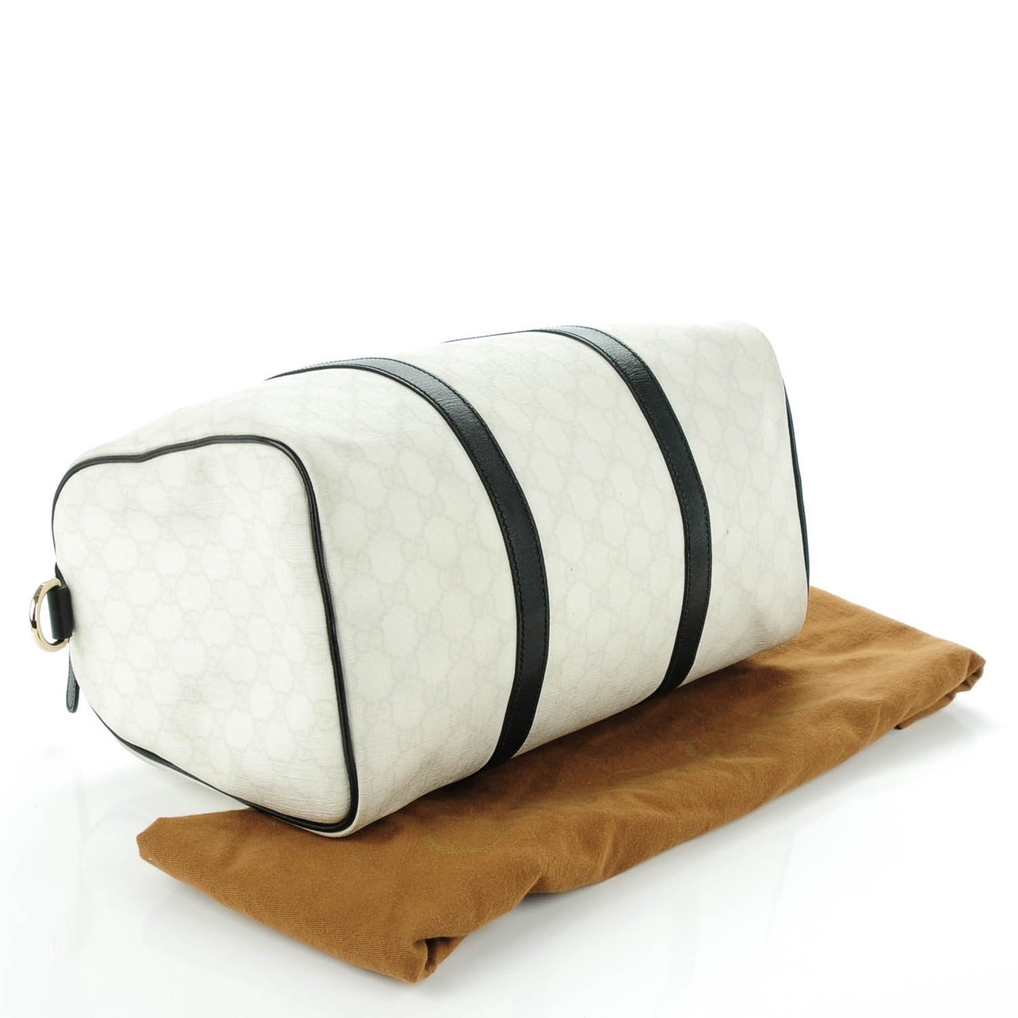 GG Plus Monogram Medium Joy Boston White Black