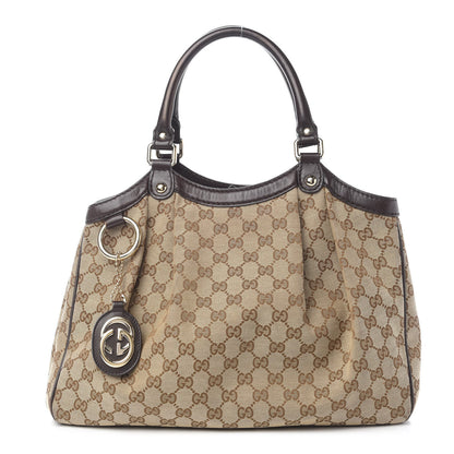 Gucci Monogram Medium Sukey Tote Dark Brown 1 of 14