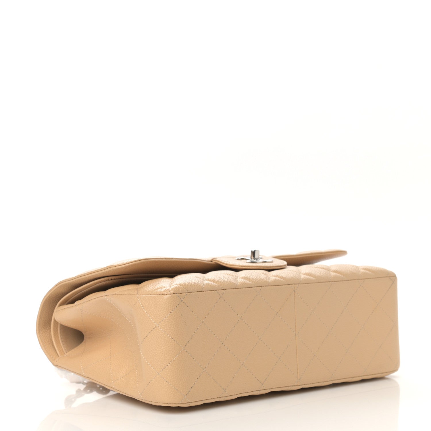 Chanel Caviar Quilted Jumbo Double Flap Beige Clair 5 of 17