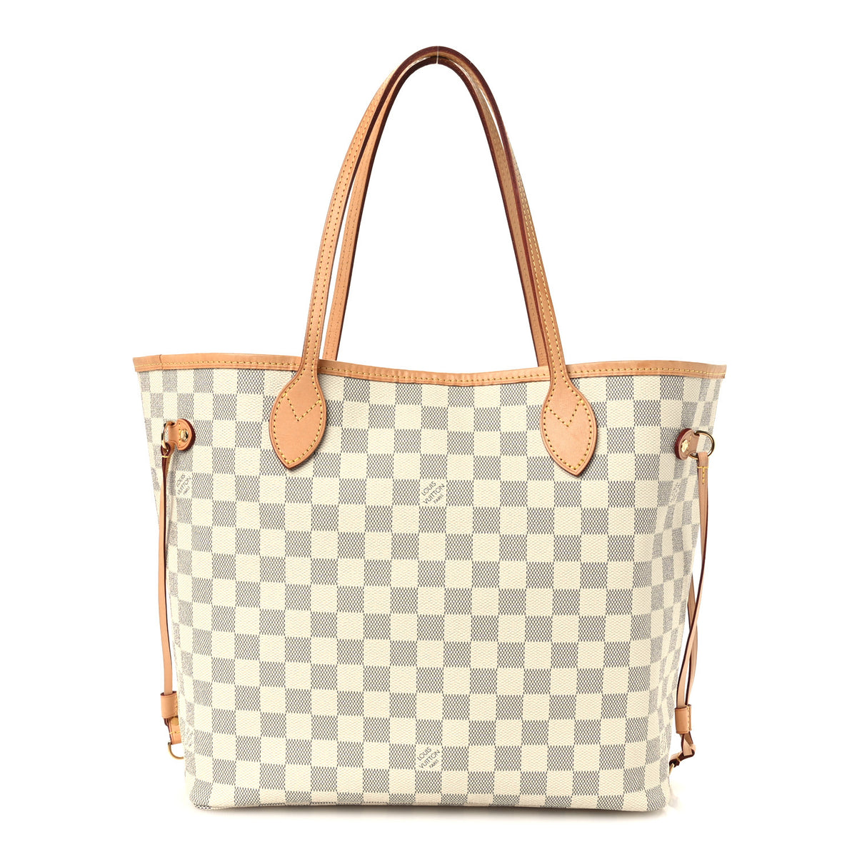 Damier Azur Neo Neverfull MM Rose Ballerine