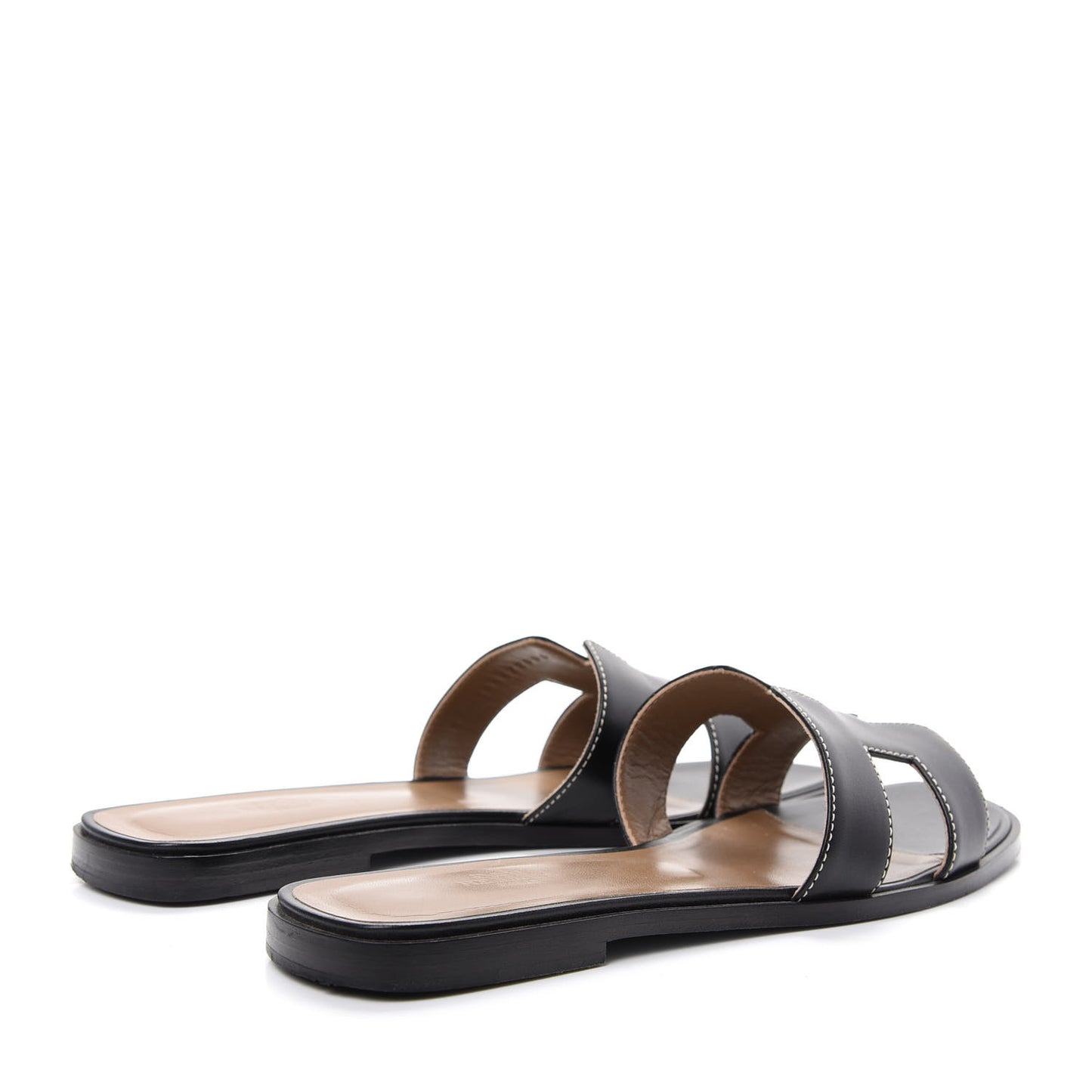 Box Calfskin Oran Sandals 40.5 Black