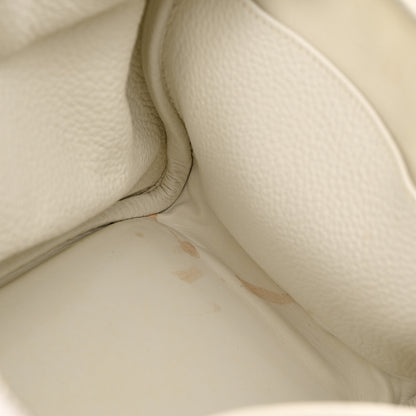 Hermes Taurillon Clemence Lindy 30 White 11 of 13