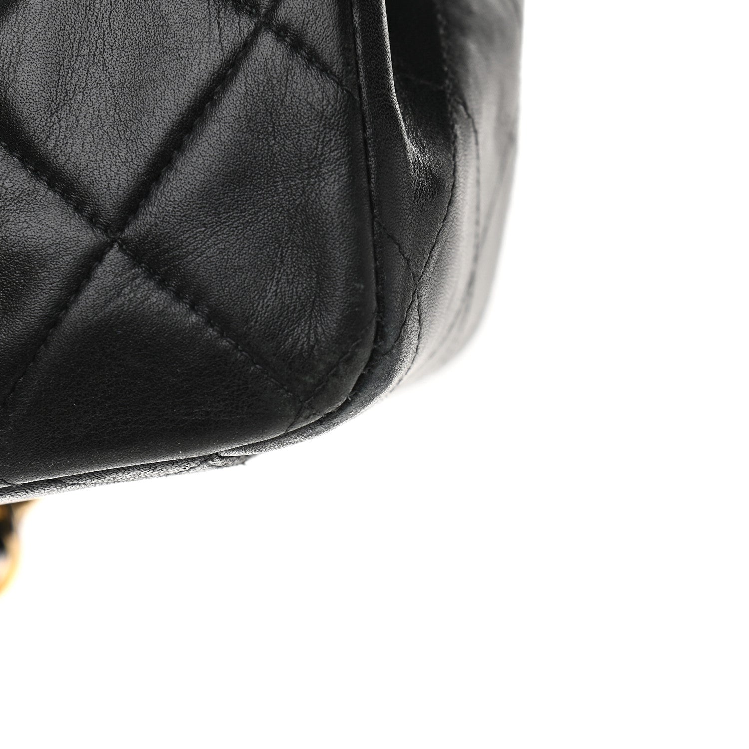 Chanel Lambskin Quilted XL Jumbo Single Flap Black 11 of 12