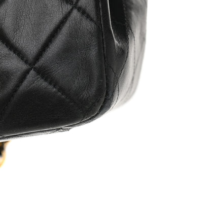 Chanel Lambskin Quilted XL Jumbo Single Flap Black 11 of 12