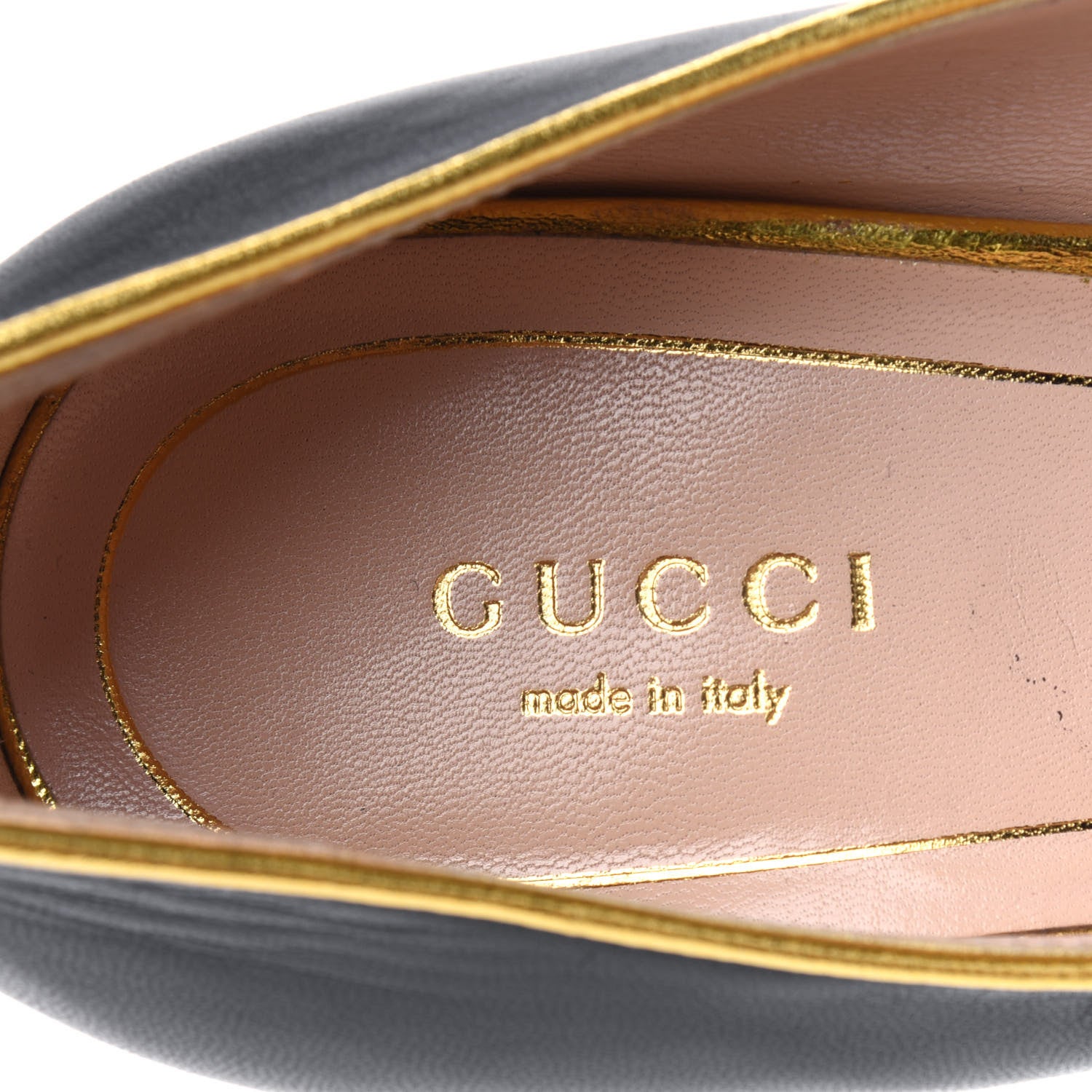 Gucci Calfskin Carly Mary Jane Web Pumps 40 Black 7 of 17
