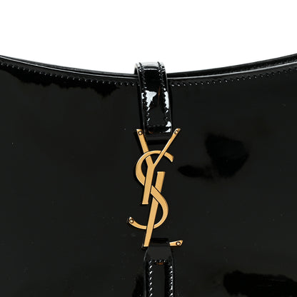 Saint Laurent Patent Le 5 A 7 Hobo Black 7 of 9