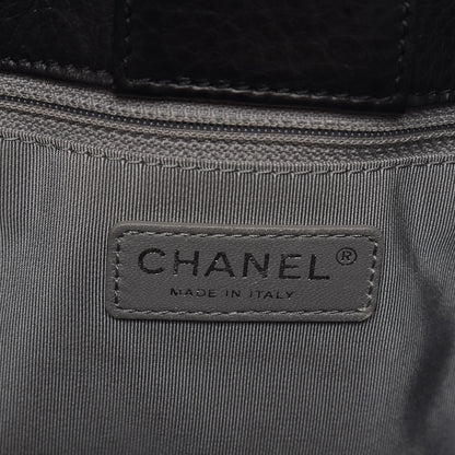 Chanel Deerskin Cerf Executive Shopper Tote Black 7 of 8