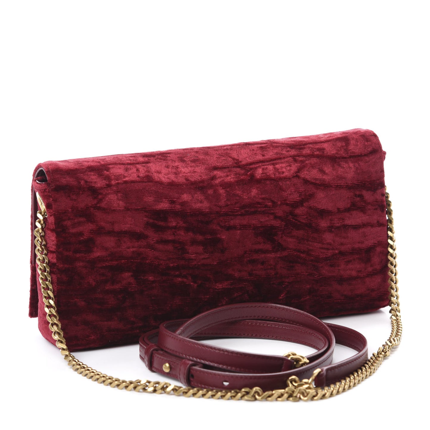 Velvet Monogram Tassel Kate 99 Red
