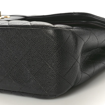 Chanel Caviar Quilted Jumbo Double Flap Black 10 of 10