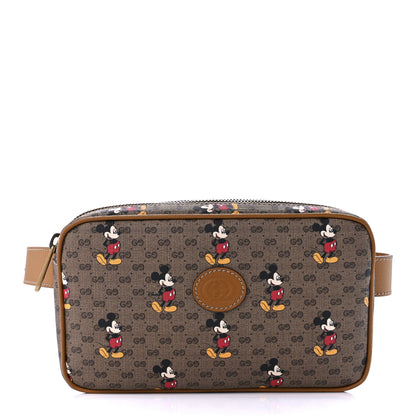Gucci X DISNEY Mini Vintage GG Supreme Monogram Mickey Mouse Small Belt Bag 85 34 Beige Vintage Sun Oil 1 of 13