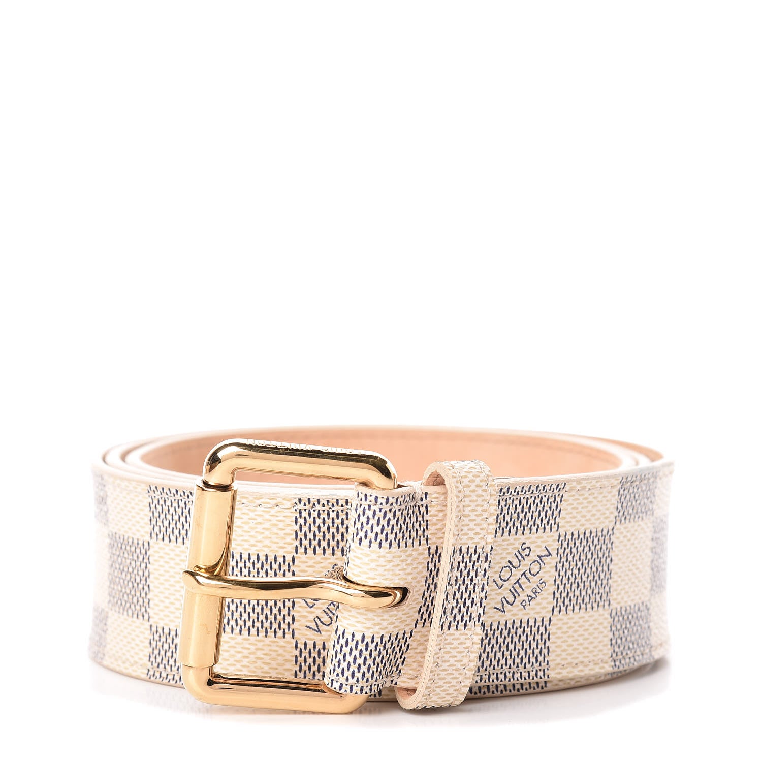 Louis Vuitton Damier Azur 38mm Solo Belt 95 38 1 of 16