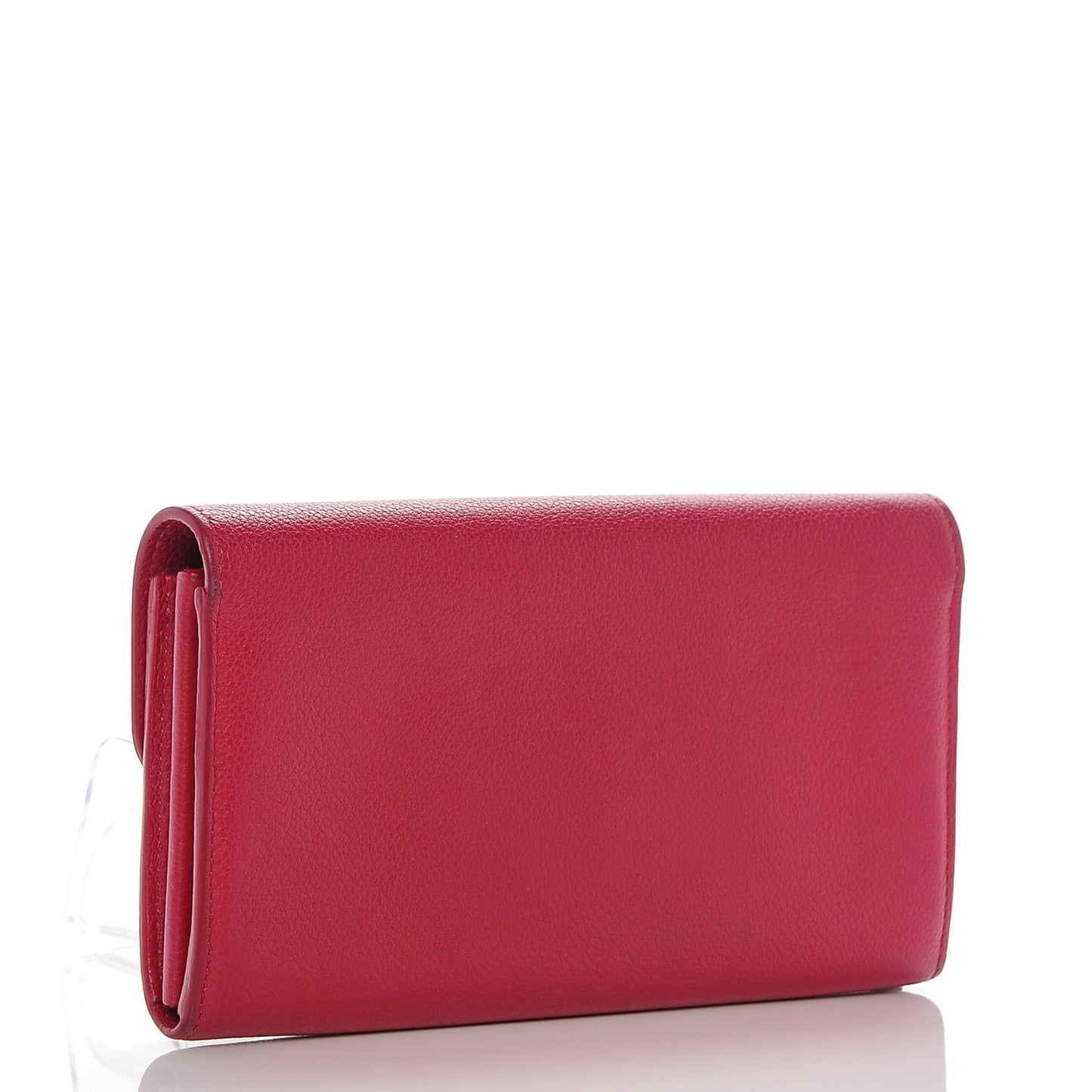 Calfskin Lockme Wallet Dahlia
