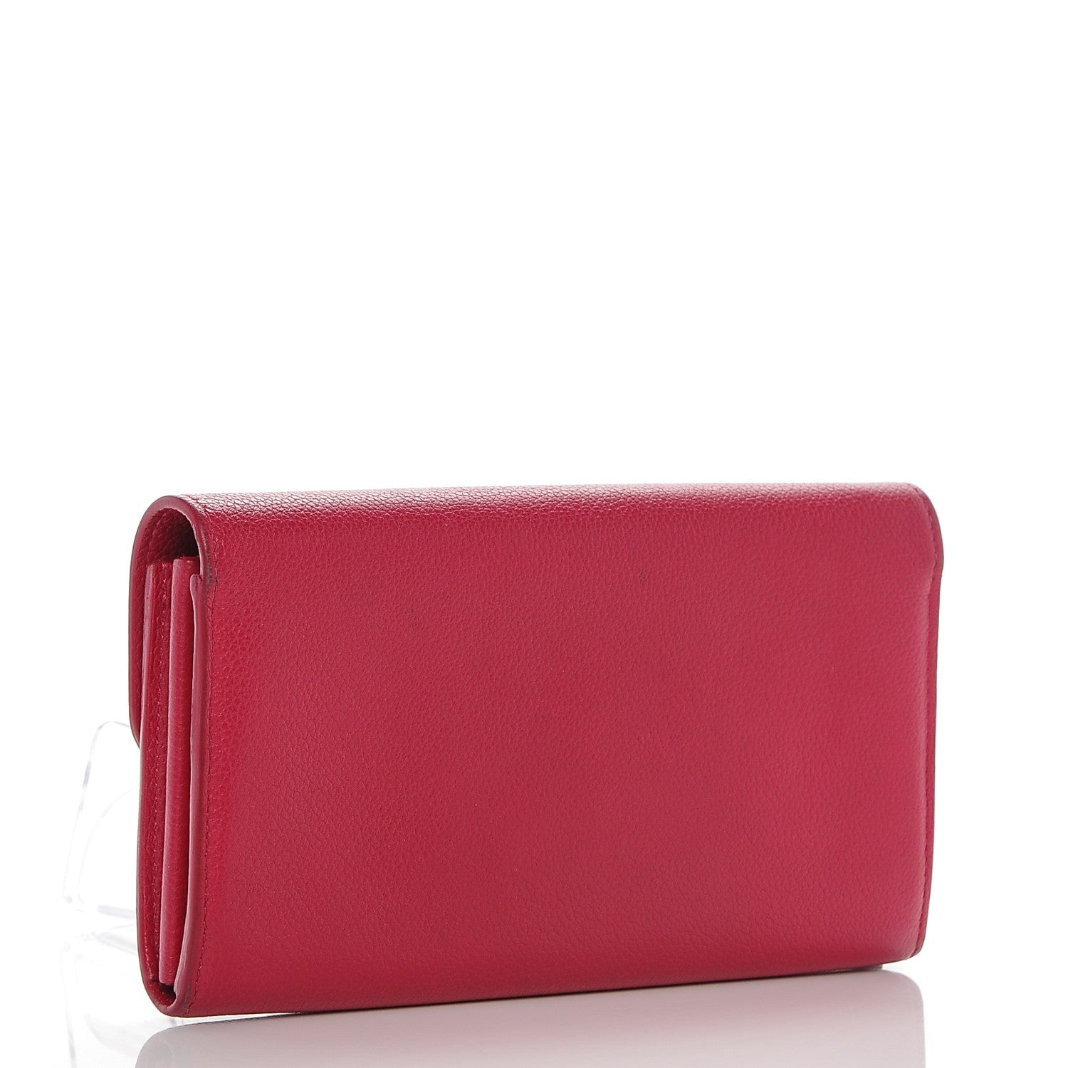 Louis Vuitton Calfskin Lockme Wallet Dahlia 3 of 6