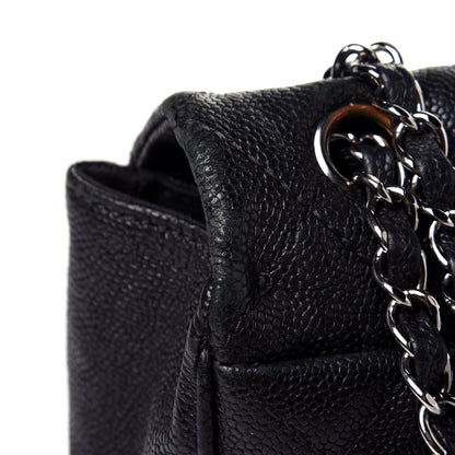 Chanel Caviar Quilted Jumbo Mademoiselle Flap Black 14 of 14