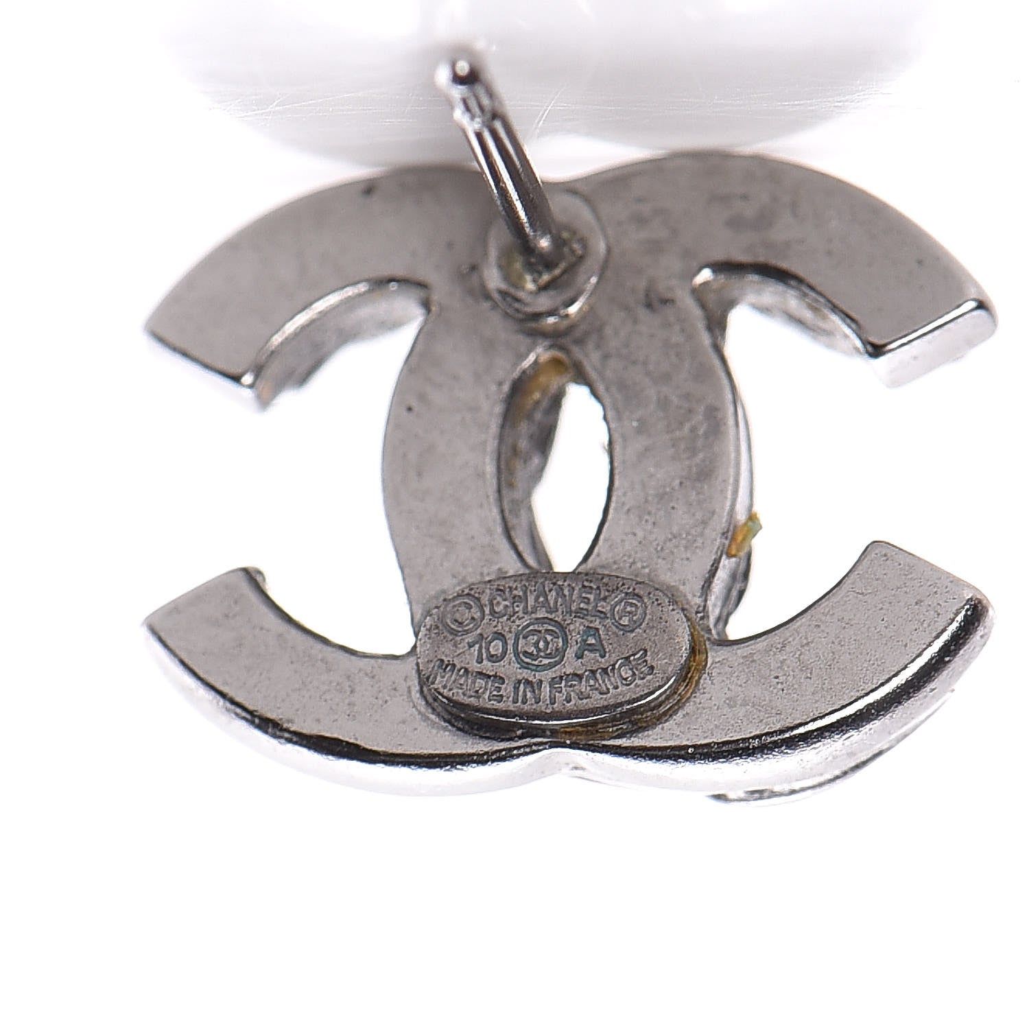 Chanel Ruthenium CC Chain Earrings 4 of 4