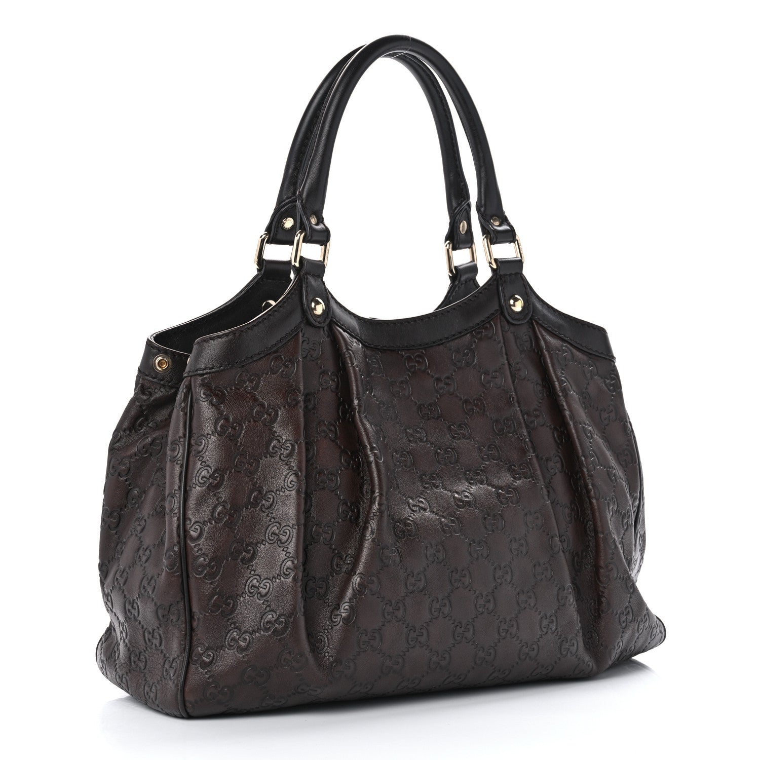 Gucci Guccissima Medium Sukey Tote Chocolate 2 of 10