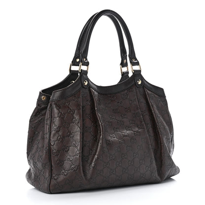 Gucci Guccissima Medium Sukey Tote Chocolate 2 of 10