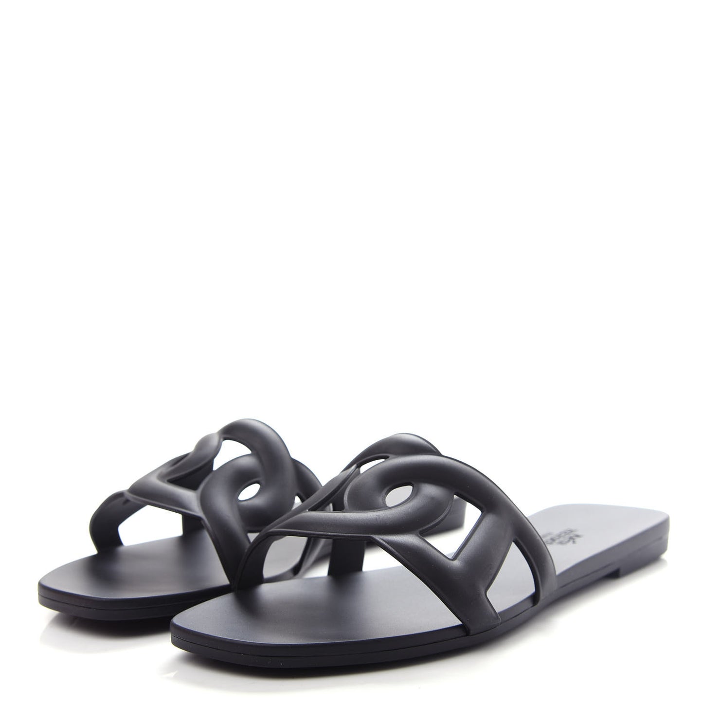 Rubber Aloha Sandals 37 Black