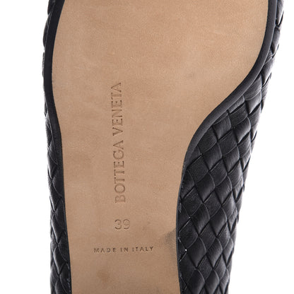 Bottega Veneta Nappa Intrecciato Almond Flats 39 Black 9 of 10
