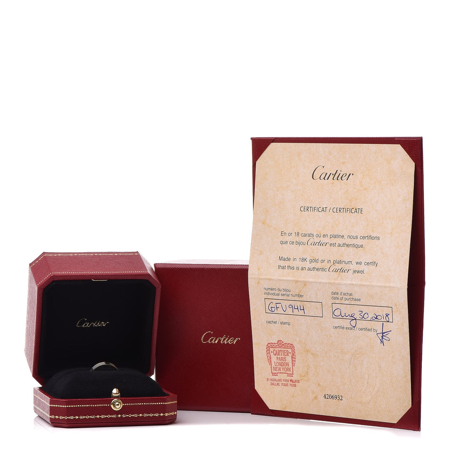 18K Pink White Yellow Gold 4.8mm Vendome Louis Cartier Wedding Band Ring 50 5.25