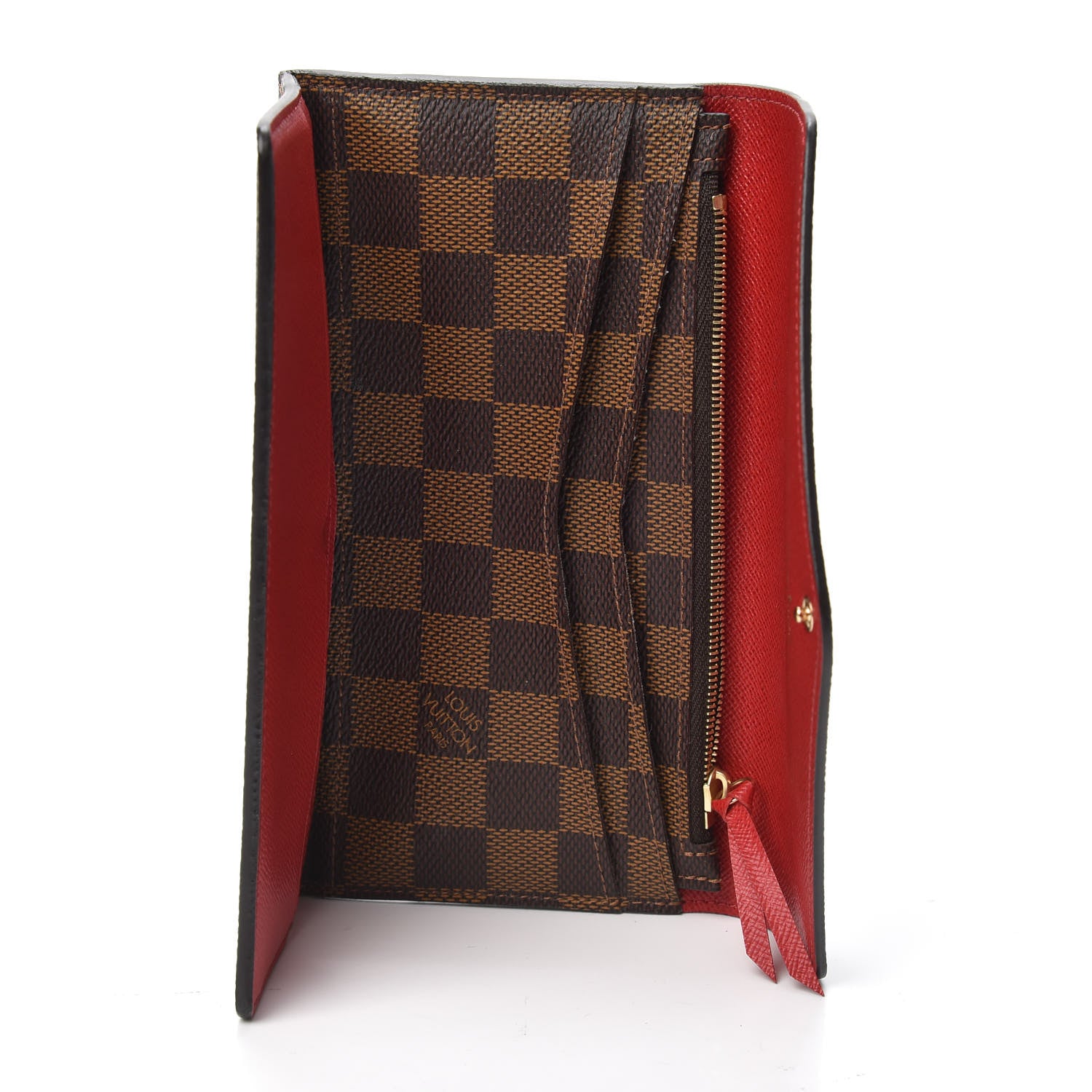Louis Vuitton Damier Ebene Josephine Wallet Red 6 of 6