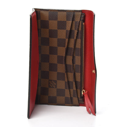 Louis Vuitton Damier Ebene Josephine Wallet Red 6 of 6