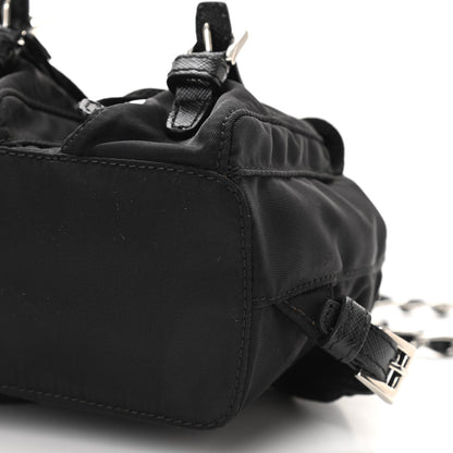 Prada Nylon Vela Mini Crossbody Backpack Black 10 of 11