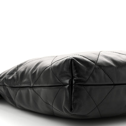 Chanel Shiny Calfskin Quilted Small Chanel 22 Black 10 of 11
