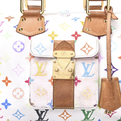 Louis Vuitton Monogram Multicolor Speedy 30 White 10 of 12
