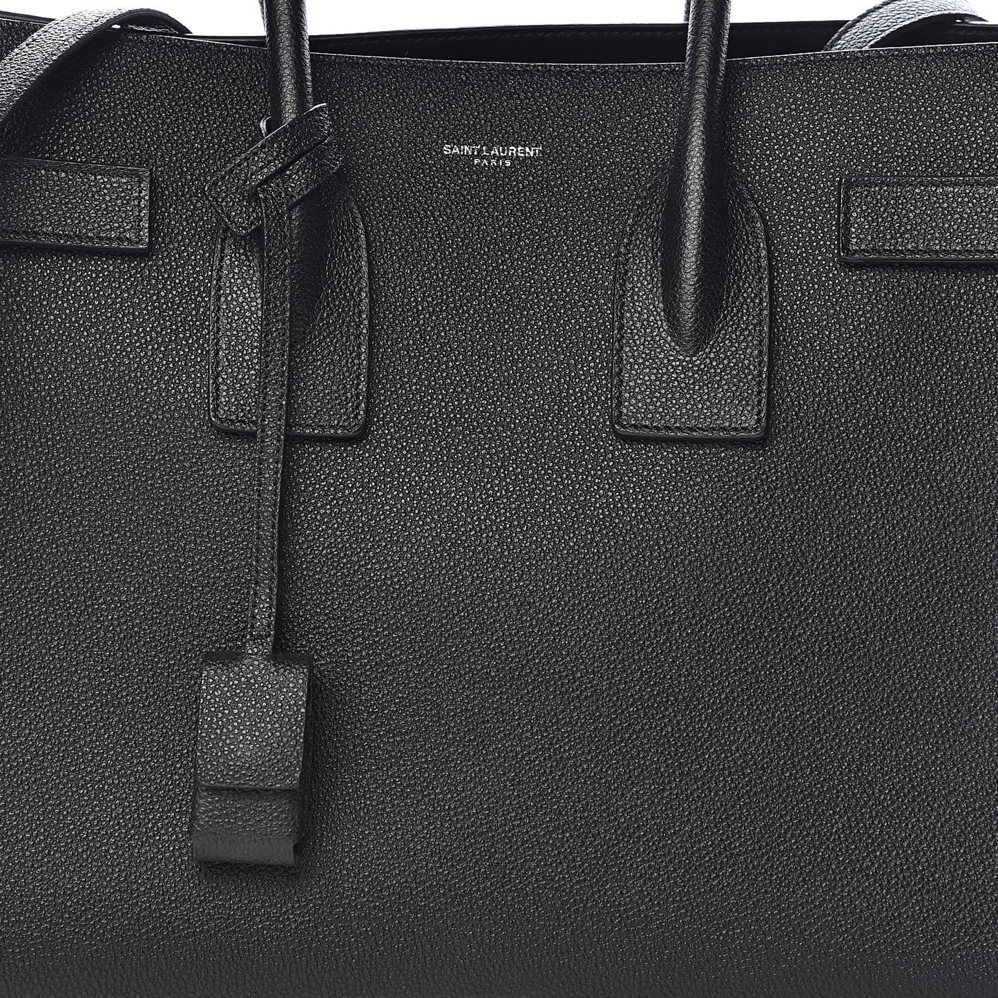 Grained Calfskin Small Sac De Jour Black
