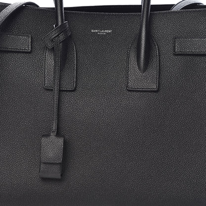 Saint Laurent Grained Calfskin Small Sac De Jour Black 13 of 13