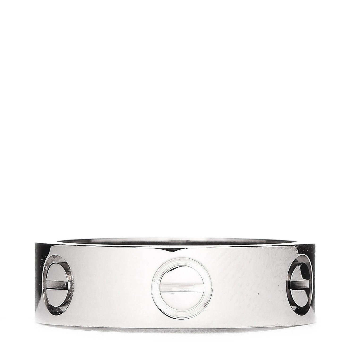 Cartier 18K White Gold 5.5mm LOVE Ring 52 6 3 of 5